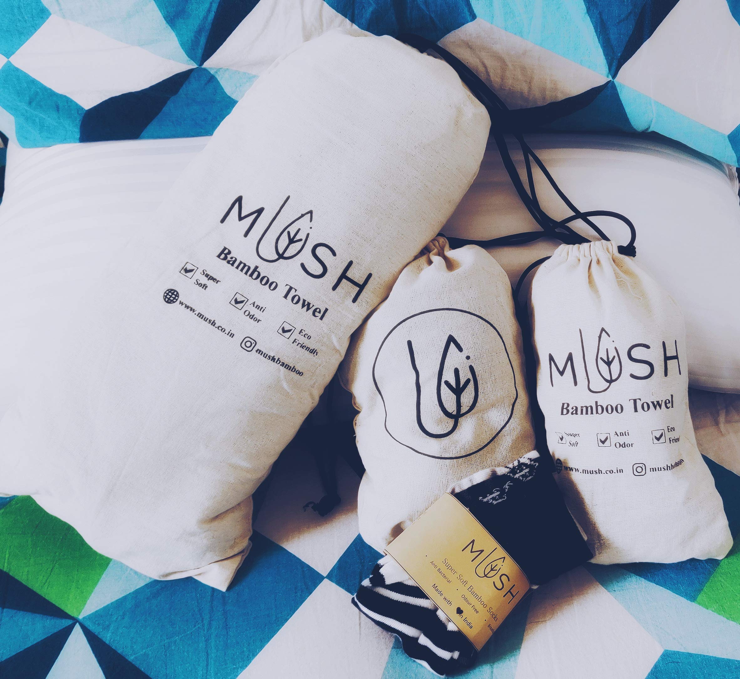 Mush Bamboo Towel: Ultra Soft, Absorbent - 600 GSM 6 Piece Couple