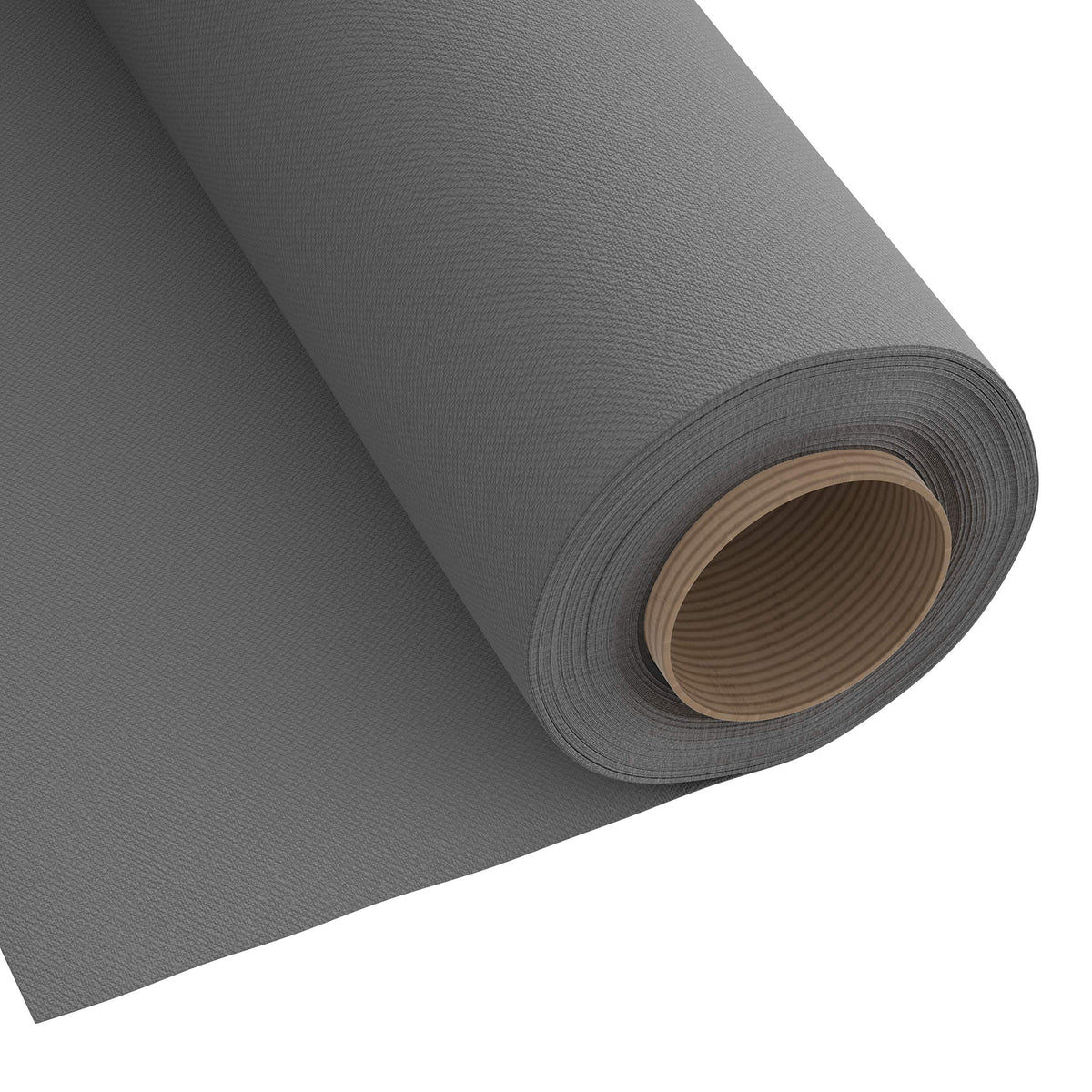 Encasa Homes Fabric By The Metre - Mercerised Dyed Cotton Solid Canvas 100 X 140 Cm Width, Grey