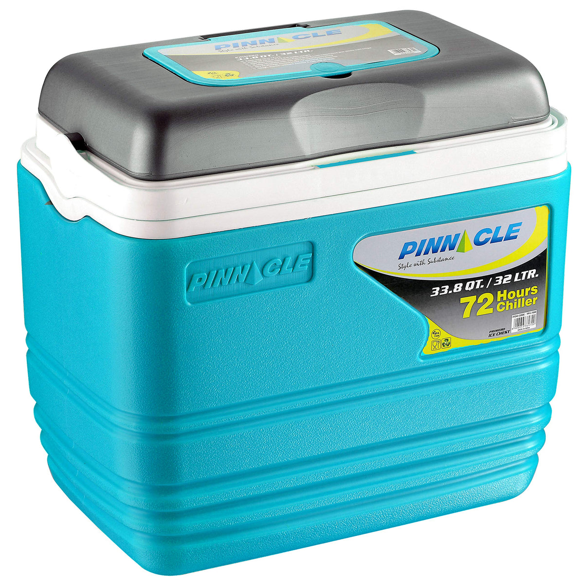 Pinnacle Primero Ice Cooler Box | Keeps Ice Cubes, Cold Drinks Cold Upto 72 Hours | Medical Purpose (32 Litre) (Blue)
