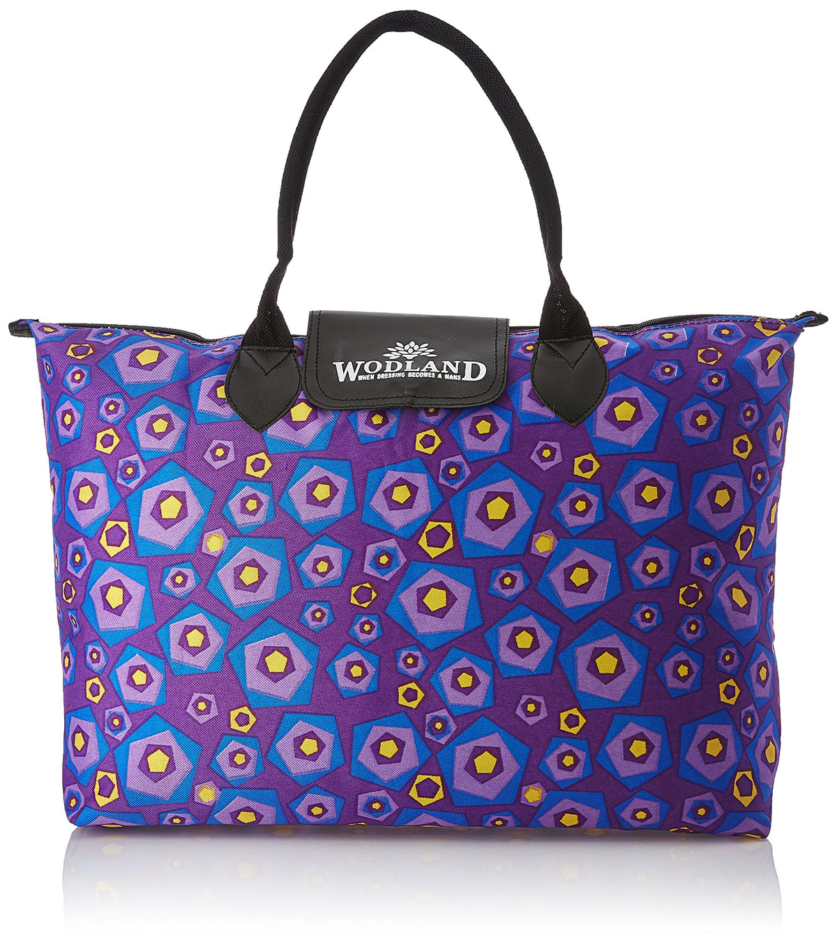 Kuber Industries Fabric 50 cms multicolour Shopping Bag (TRAVEL03159)